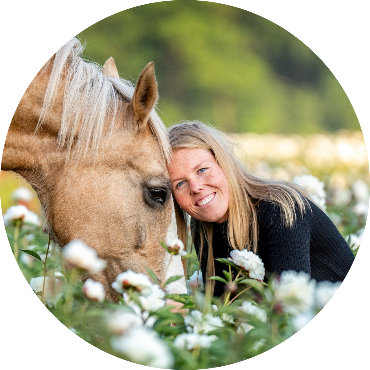Marit met haar paard Ariel